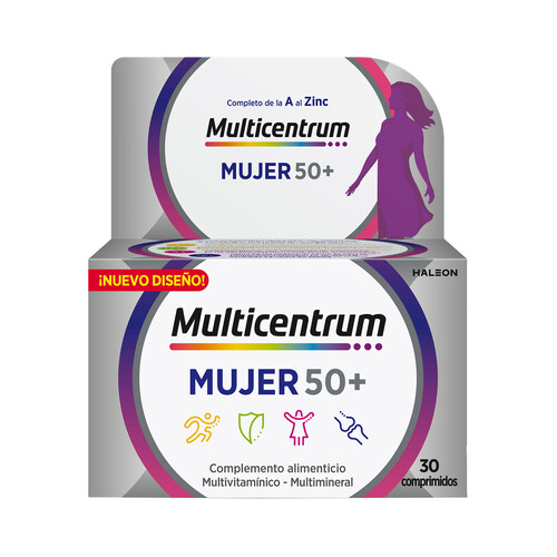 Polivitamínico específico para mujeres de más de 50 años MULTICENTRUM Mujer 50+ 30 uds.