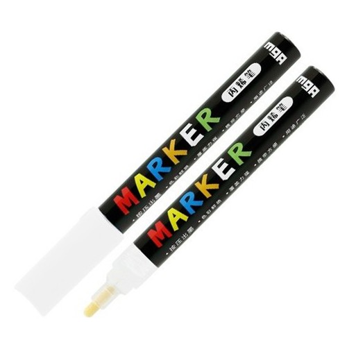 Rotulador pintura acrílica blanco 1 S100, M&G.