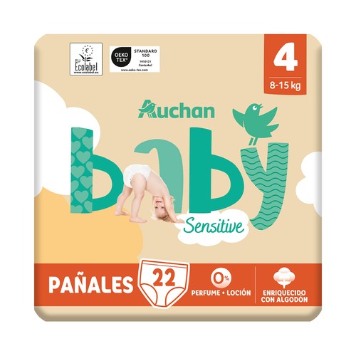 PRODUCTO ALCAMPO Baby Pants (braguitas) de aprendizaje talla 4 (8-15 kg) 22 uds.