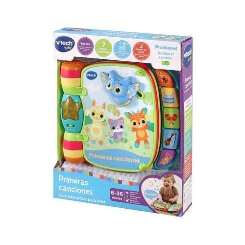 Primeras canciones Libro interactivo para bebés VTech Baby. Edad recomendada desde 6-36 meses