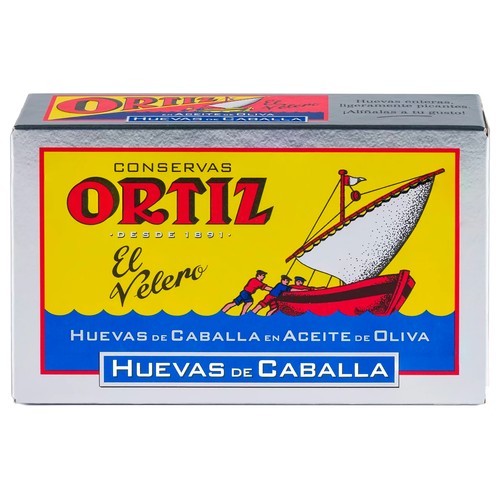 ORTIZ Huevas de caballa en aceite de oliva lata de 80 g.
