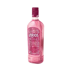 LARIOS Rosé Ginebra con un intenso aroma a fresas 70 cl.