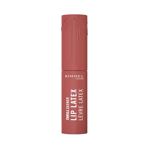 RIMMEL Thrill seeker lip latex tono 150 magnetic Barra de labios líquida acabado brillo latex 3D.