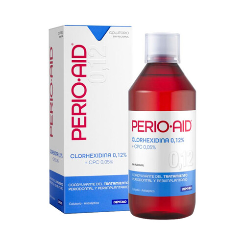 PERIO-AID Enjuague bucal para el mantenimiento del tratamiento de las enfermedades peridontales PERIO-AID 500 ml.