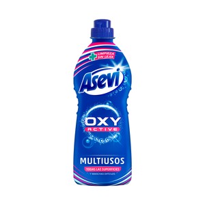 Imagen de ASEVI Oxy active Limpiador multiusos con oxígeno activo  para todas las superficies, sin lejía, 1100 ml.