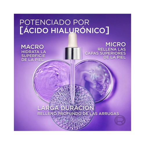L´ORÉAL PARIS Revitalift filler Neceser con sérum rellenador y crema de día rellenadora con FPS 50 y ácido Hialurónico.