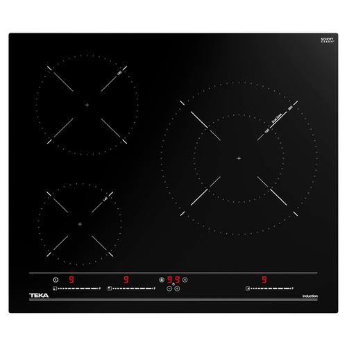 Placa de inducción TEKA IBC 63015 MSS, 3 zonas de cocción, 7200W, control táctil, A: 60cm.