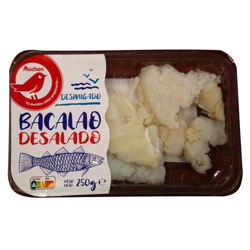 Bacalao desmigado desalado PRODUCTO ALCAMPO 250 g.