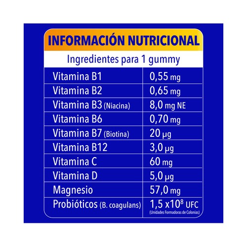 BION 3 Energy Complemento nutricional con vitaminas y magnesio, sabor naranja 60 uds.