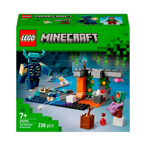LEGO Minecraft 21274, El Encuentro con el Custodio, 238 pcs +7 Años