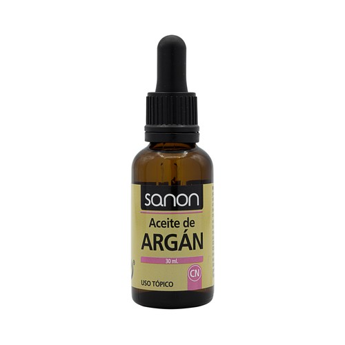 SANON Aceite de argán de origen natural con acción hidratante y revitalizante, para todo tipo de pieles SANON 30 ml.