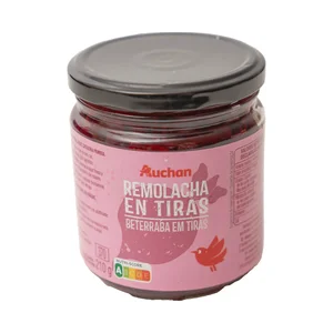 PRODUCTO ALCAMPO Remolacha en tiras extra frasco de 210 g.