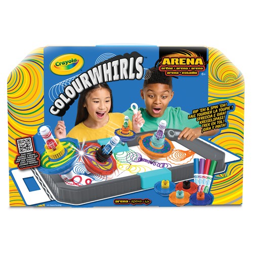 Arena de combate con 4 pintapeonzas surtidas, CRAYOLA.