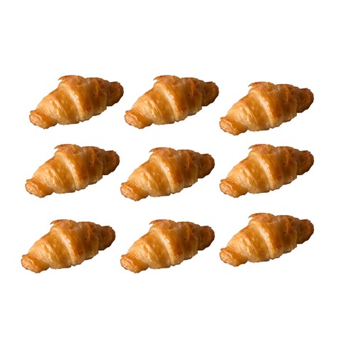 Mini croissant bañado clasico 9 uds, 270 g.