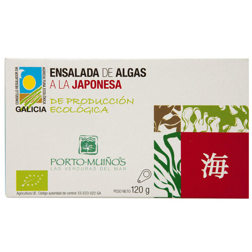 PORTO-MUIÑOS Ensalada de algas a la japonesa de producción ecológica PORTO-MUIÑOS 90 g.