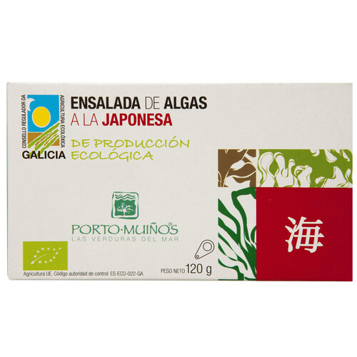 Ensalada de algas a la japonesa de producción ecológica PORTO-MUIÑOS 90 g.