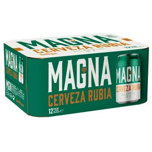 SAN MIGUEL MAGNA Cervezas Golden Lager pack 12 uds. x 33 cl.