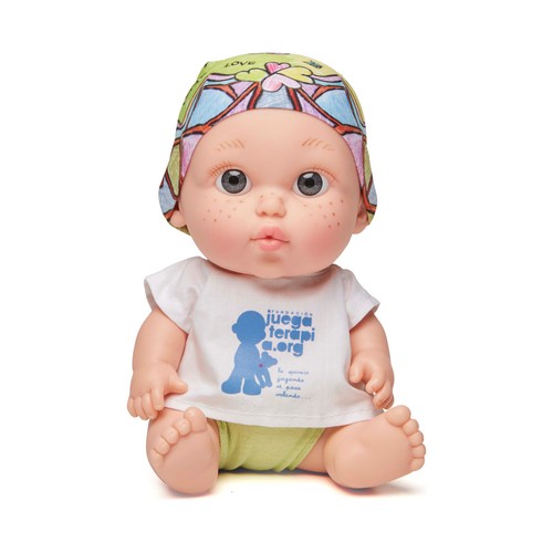 Muñeco bebé solidario Baby Pelón Laura Pausini, JUEGATERAPIA.