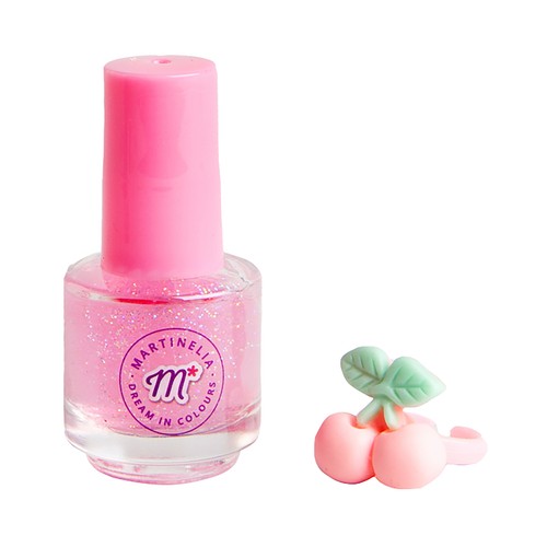 MARTINELIA Yummi Esmalte de uñas infantil con divertido anillo con forma frutal.