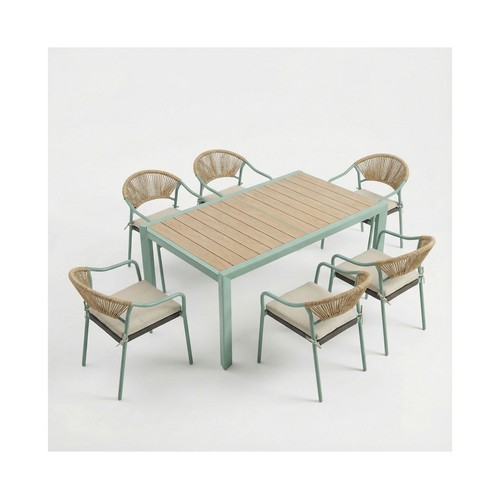 Conjunto de jardín de 7 piezas, modelo Florida, MOTIF INDOOR