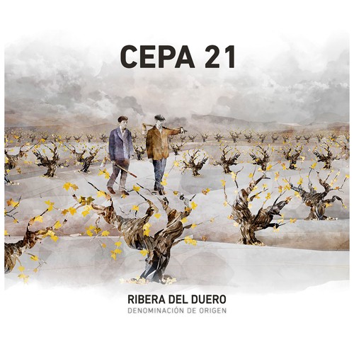 CEPA 21  Vino tinto con D.O. Ribera del Duero botella 75 cl.