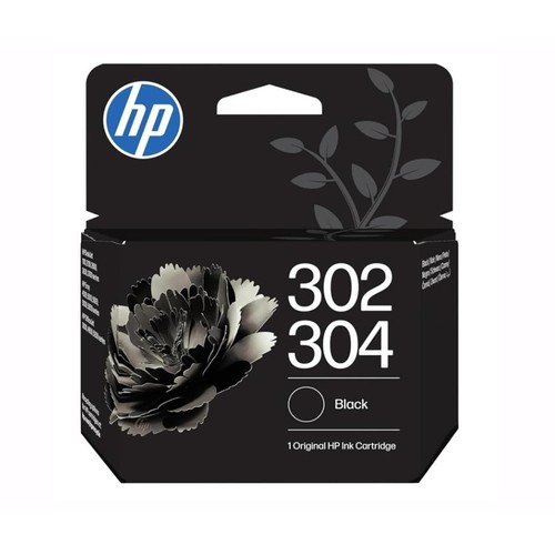 Cartucho de tinta original HP 302/304, negro.