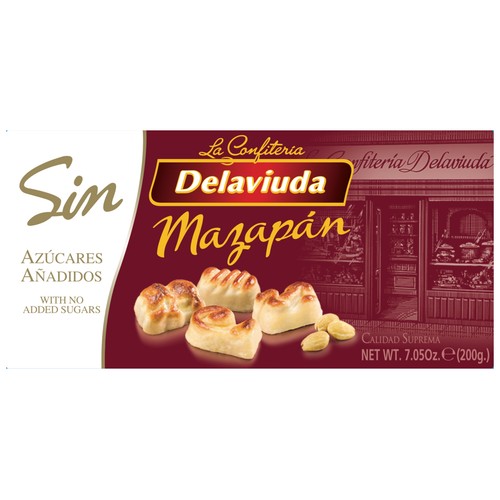 DELAVIUDA Mazapán sin azúcares añadidos 200 g.