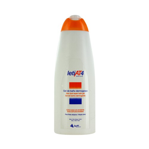 LETI AT4 Gel de baño dermograso y extrasuave para piel atópica LETIAT4 750 ml.