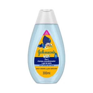 JOHNSON'S Kids Champú, acondicionador y gel de baño, para cabello y piel delicada.