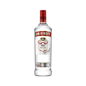 Imagen de SMIRNOFF Vodka ruso con triple destilación y filtrado 10 veces botella de 1 l.