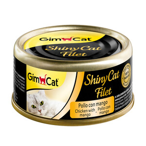 GIM CAT Alimento gatos húmedi POLLO CON MANGO gim cat 70 g.