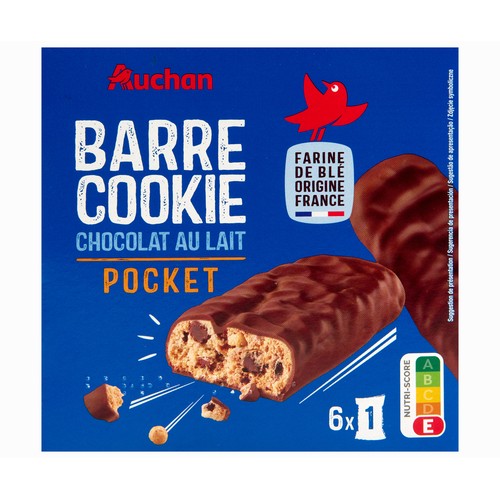 PRODUCTO ALCAMPO Galletas de pepitas de chocolate con leche y cereal 168 gr.