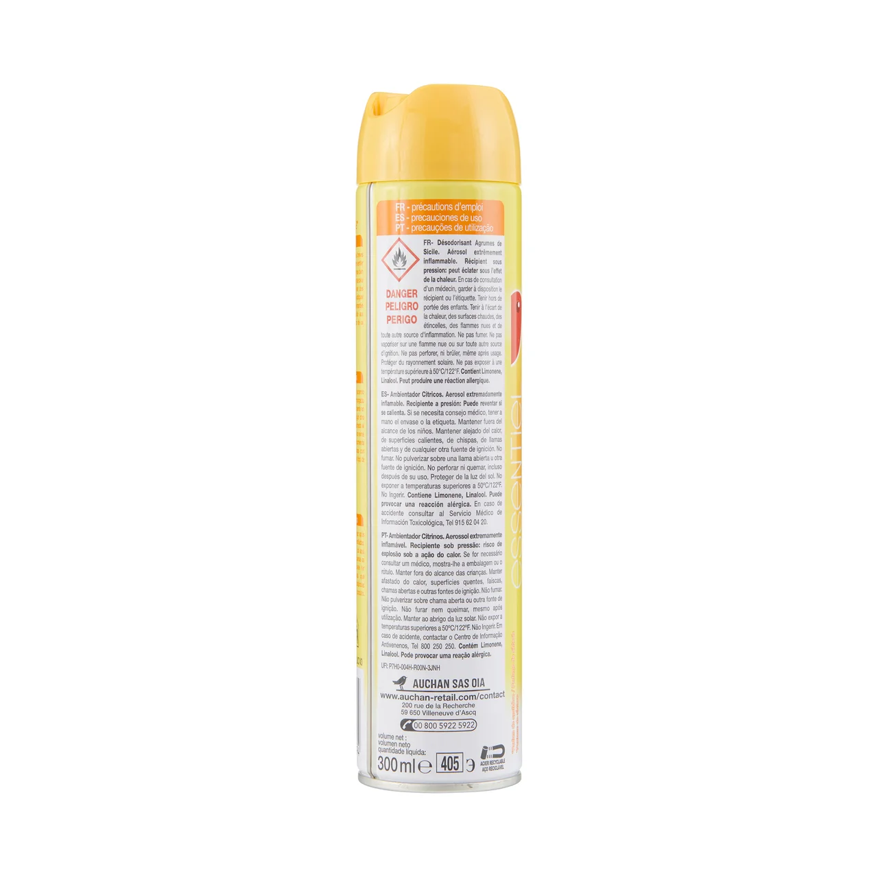 PRODUCTO ALCAMPO Ambientador en  spray con aroma a cítricos 300 ml.