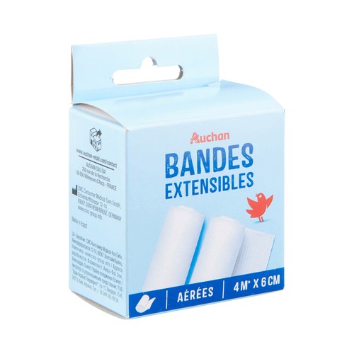 PRODUCTO ALCAMPO Tiras adhesivas extensibles transpirables (4 m x 6 cm) 2 uds.