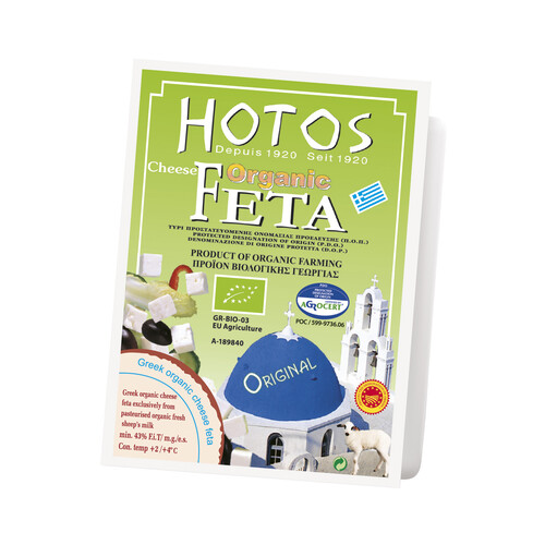 HOTOS Queso feta ecológico con denominación de origen KALIOS 200 g.