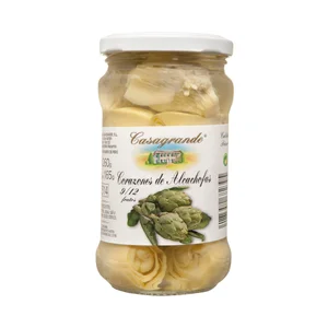 CASAGRANDE Corazones de alcachofas 9/12 piezas frasco de 165 g.
