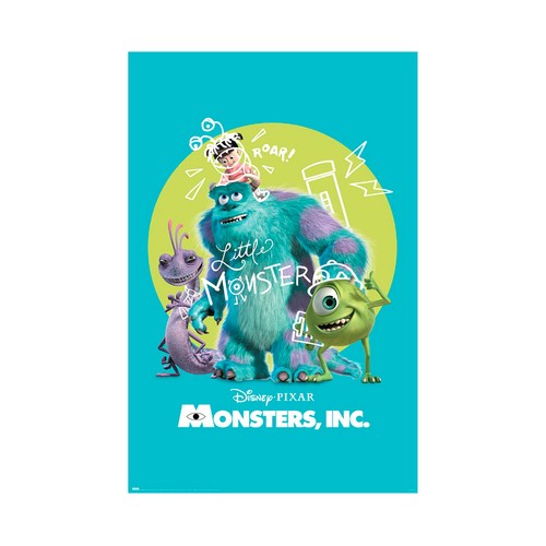 Poster  pixar monstruos sa. DISNEY.