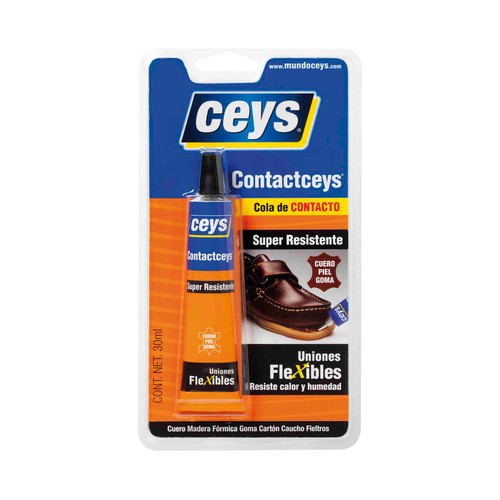 Cola de contacto CEYS Contactceys, cuero, piel, goma. 35ml.