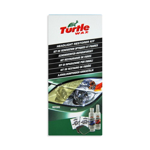 Kit restaurador de faros TURTLE WAX.