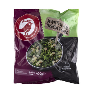 Imagen de AUCHAN Revuelto de ajetes, espárragos trigueros y gambas 400 g. Producto Alcampo