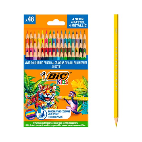 Lápices de colores de madera. BIC
