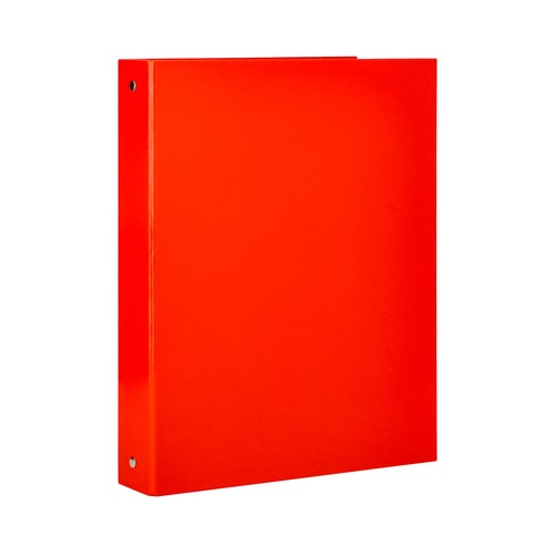 Carpeta de 4 anillas, cartón forrado 40mm de color rojo, ALCAMPO.