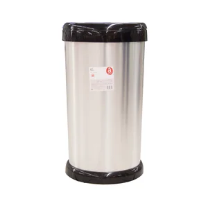ACTUEL Cubo de basura Push Half metal ACTUEL 42 l