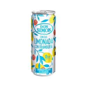DON SIMON Bebida con gas de limonada con frambuesa, en fomarto lata, 330 ml.