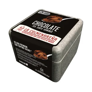 LA COLMENAREÑA Tarrina de helado cremoso de chocolate (70%) de Santo Domingo 500 ml.