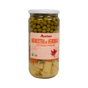 Imagen de PRODUCTO ALCAMPO Menestra de verduras al natural frasco de 400 g.
