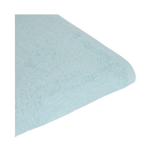 Toalla lisa de baño azul, 300g/m² de densidad, 100x150 cm. ESSENTIAL.