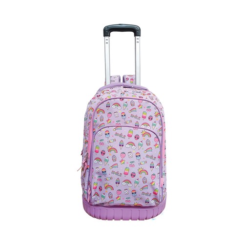 Mochila con ruedas 18x32x43 cm Rainbow Smile. MITOS