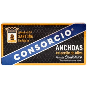 CONSORCIO Filetes de anchoa de Santoña en aceite de oliva CONSORCIO 29 g. peso neto escurrido