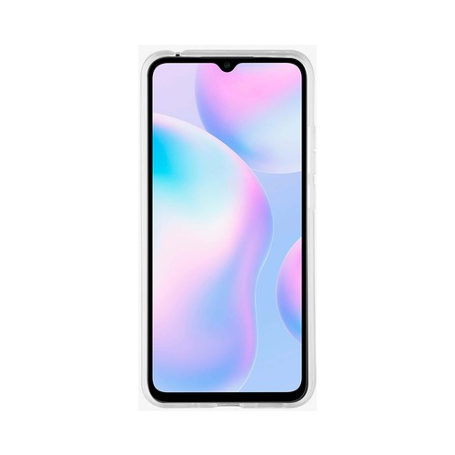 Funda compatible con Xiaomi Redmi 9AT/9A MUVIT, transparente. (Teléfono no incluido)